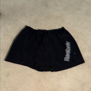 Reebok Black Athletic Shorts with Elastic Waistband